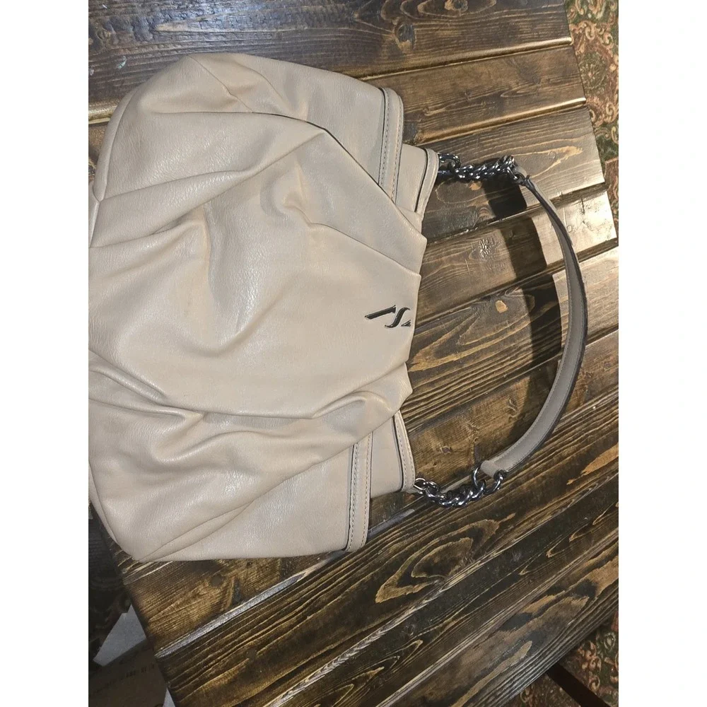 Simply Vera Wang‎ Purse Alicia Pleated Hobo Faux Leather Handbag Contemporary